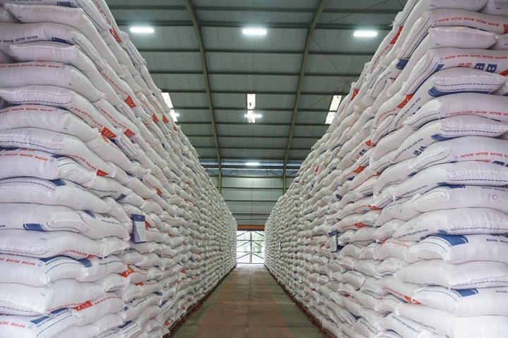 Kolaborasi Pemerintah dan Bulog membuat stok beras hingga Minggu 18 Mei 2025 sore mendekati 4 juta ton (Foto: smartrt.news/Pertanian)