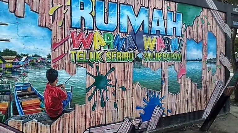 Kampung Warna Warni di Balikpapan (Foto : Smartrtnews)