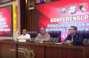 Kabid Humas Polda Kaltim Kombes Pol Yuliyanto saat menggelar konfrensi pers, Rabu 16 Juli 2025 (foto : Polda Kaltim)
