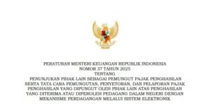 Kementerian Keuangan resmi menerbitkan Peraturan Menteri Keuangan (PMK) Nomor 37 Tahun 2025 (foto : Info Publik)