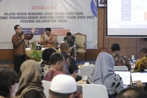 Sosialisasi Dokumen Kajian Risiko Bencana (KRB) 2022–2026 dan Rencana Penanggulangan Bencana (RPB) 2023–2027 (foto : Pemprov Kaltim)